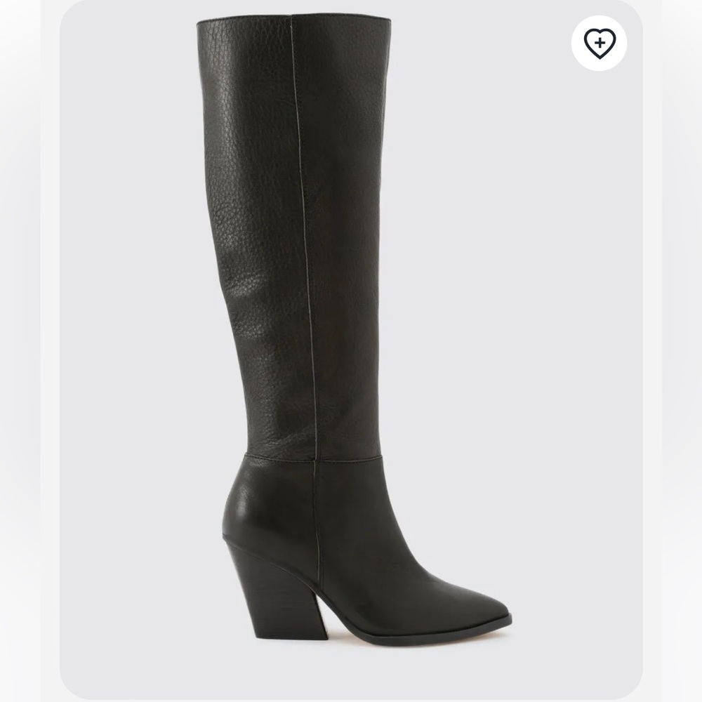 Dolce Vita Isobel Knee High Black Leather Boots